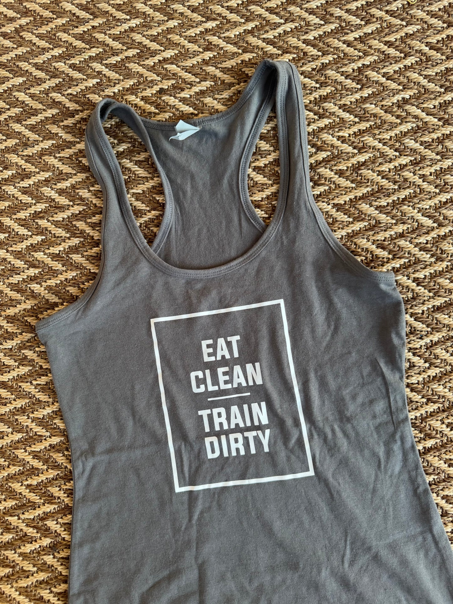 Eat Clean Train Dirty Racerback Tank