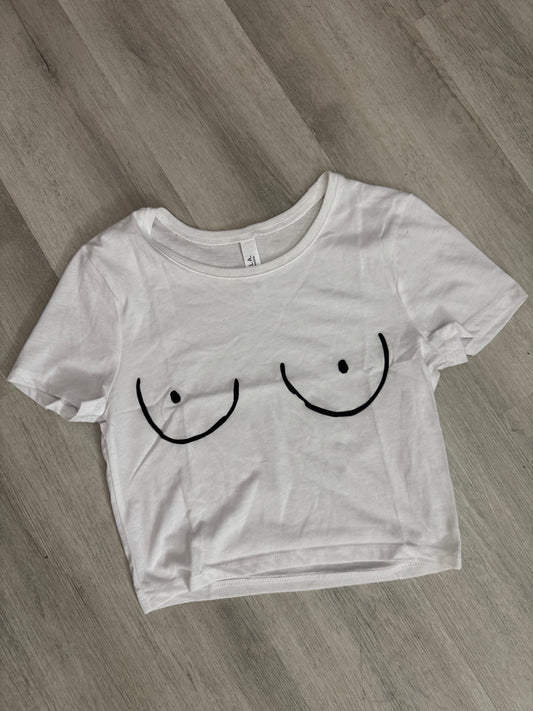 Boob Outline Crop Top
