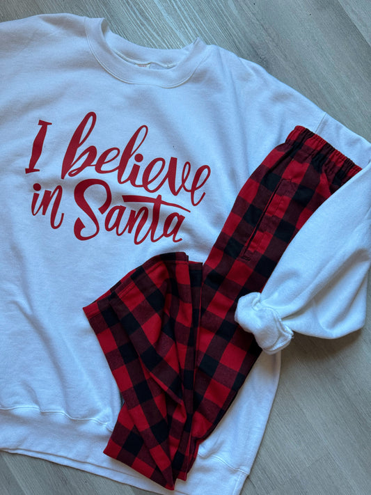 I Believe In Santa Crewneck Sweater