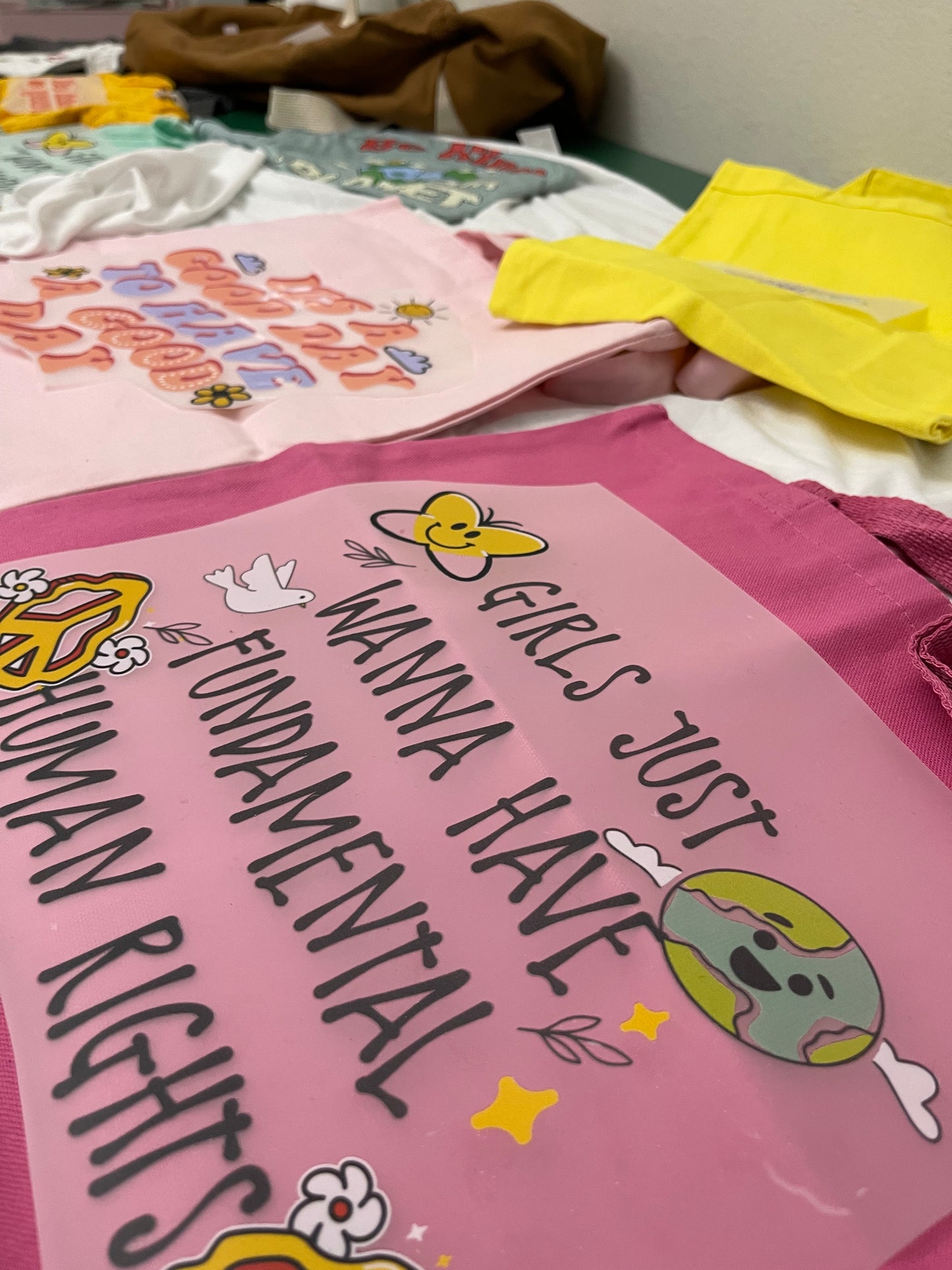 Girls just wanna have fundamental human rights DTF transfer