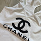 Chanel Inspired V-Neck Racerback Bodysuit