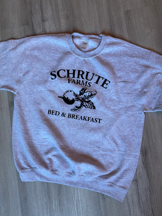 Schrute Farms Bed & Breakfast Crewneck Sweater