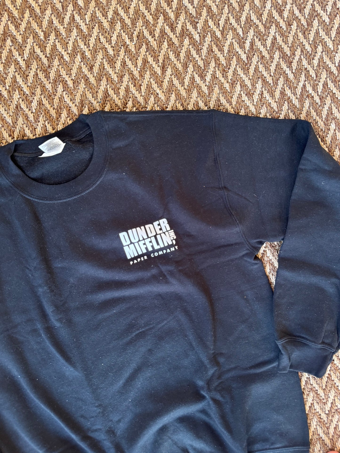 Dunder Mifflin Paper Company Inc Chest Print Sweater