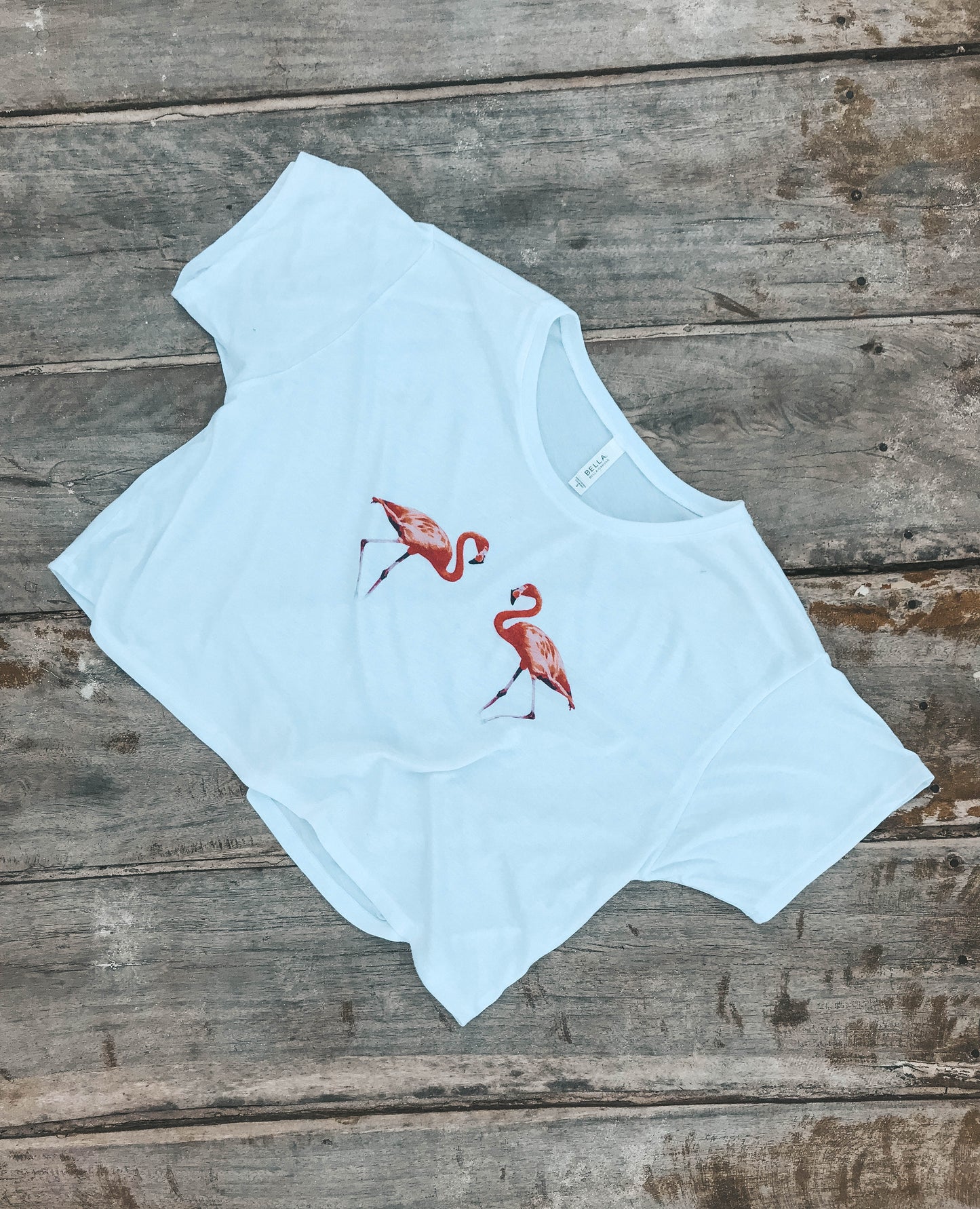 Flamingo Boob Crop Tee