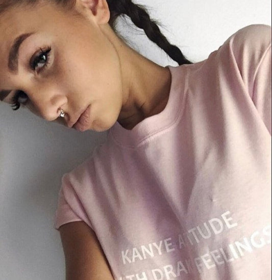 Kanye Attitude with Drake Feelings Tee