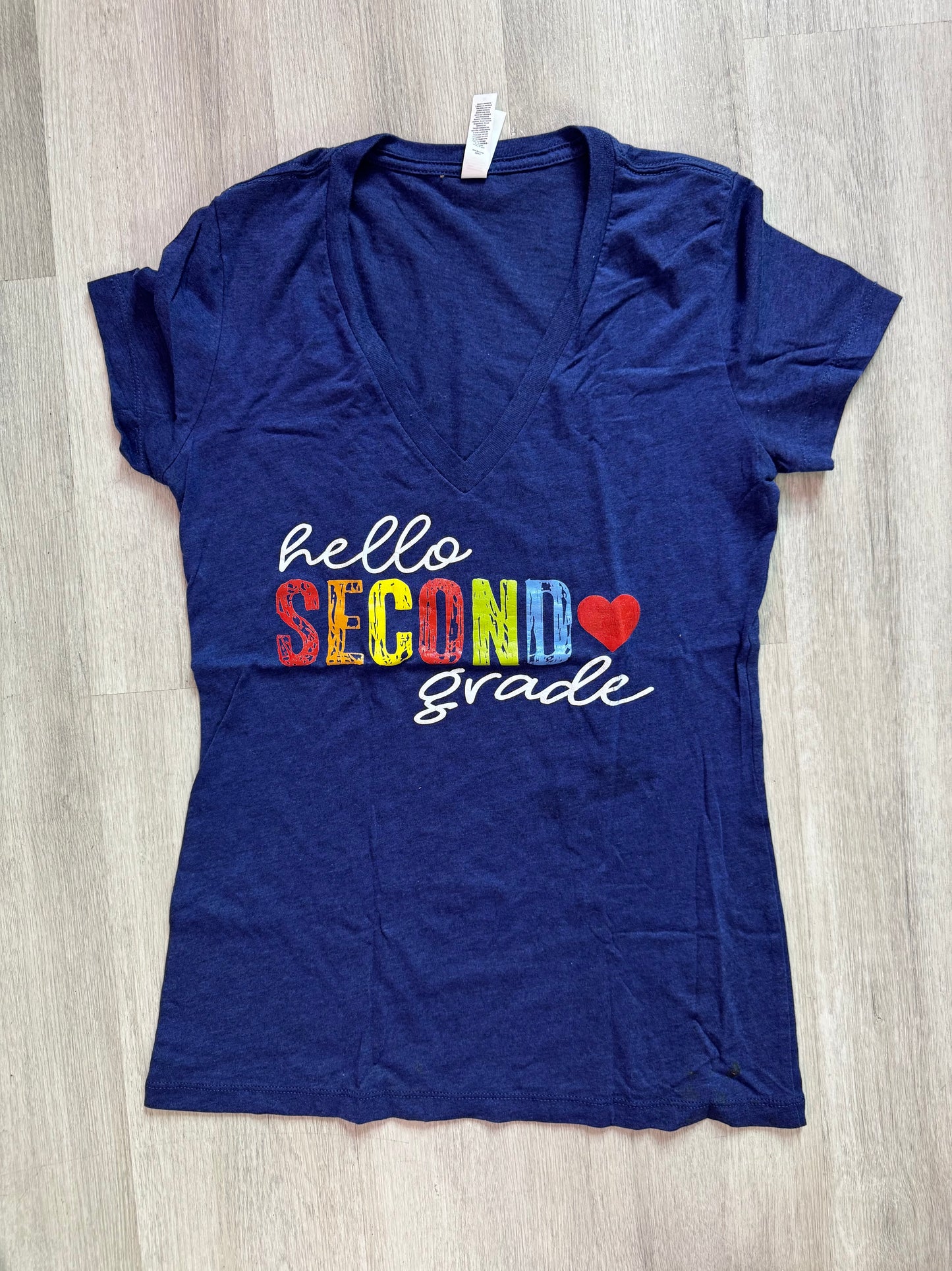 Hello Second Grade Teacher Tee