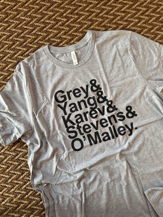 Grey & Yang & Karev & Stevens & O’Malley T-Shirt