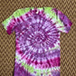 Purple & Lime Green Tie-Dye Tee