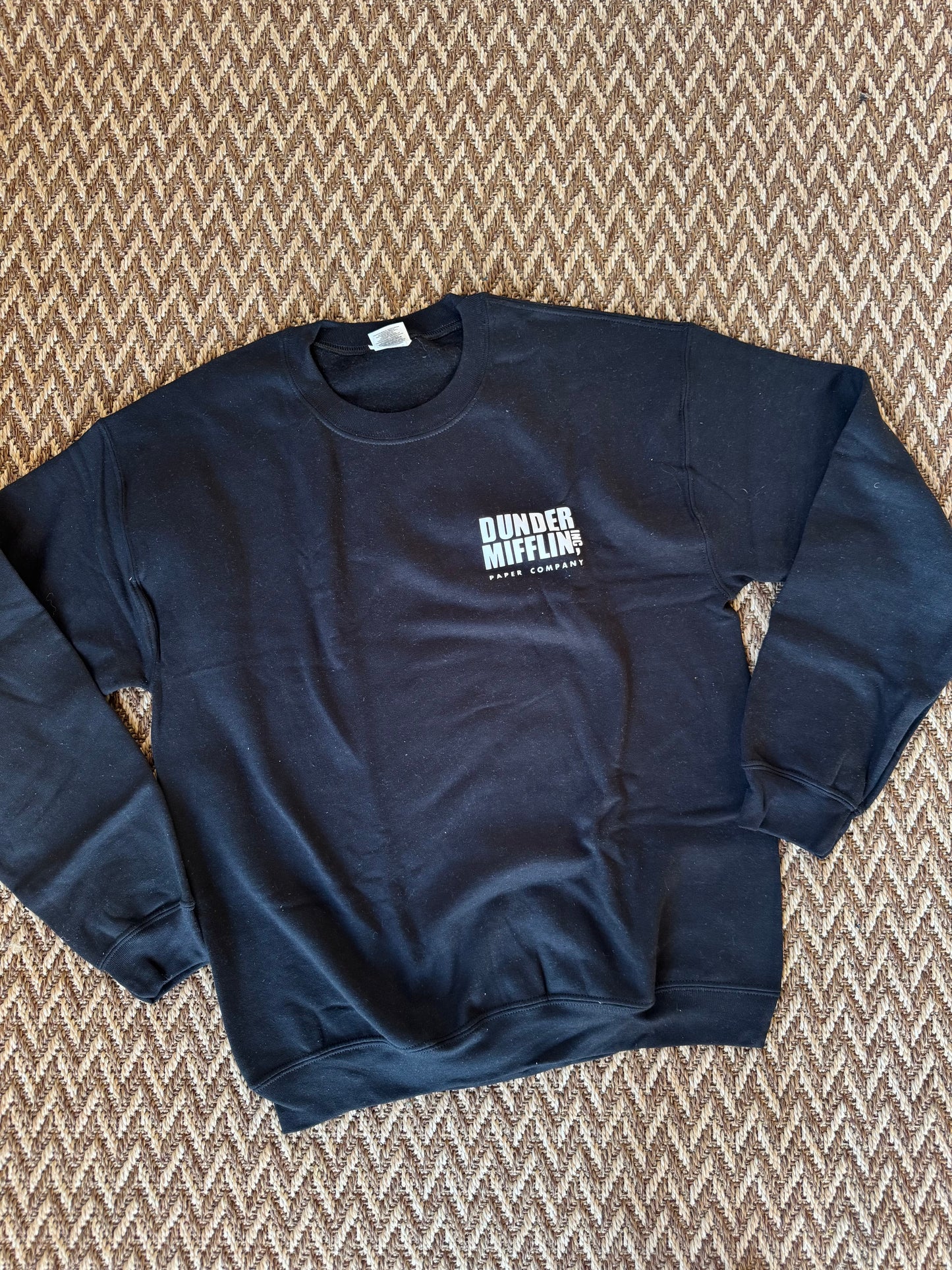 Dunder Mifflin Paper Company Inc Chest Print Sweater