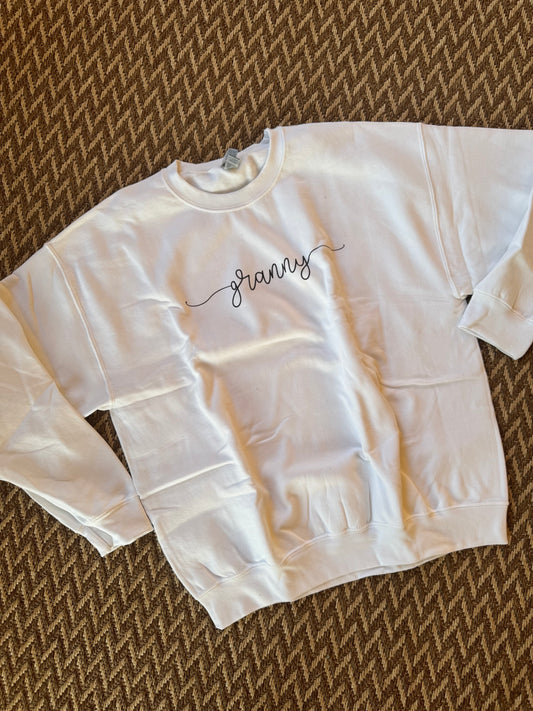 Granny Calligraphy Sweater