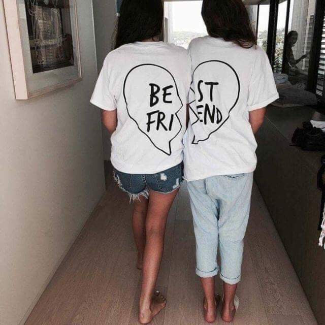 Matching Best Friend Heart Shirts