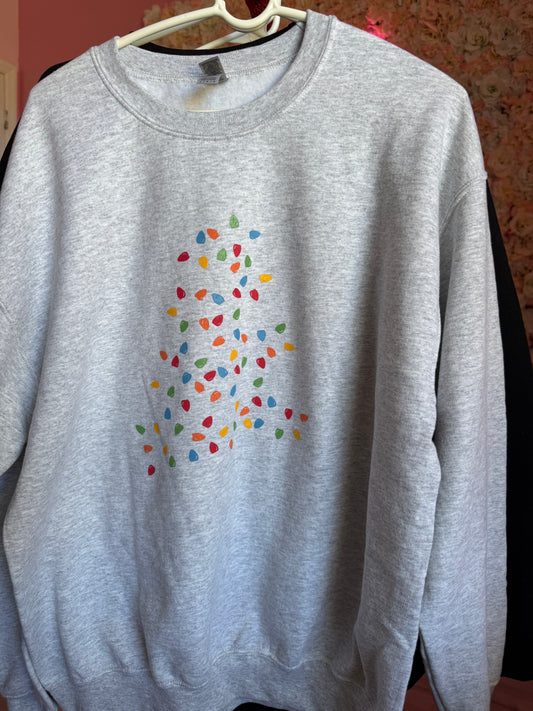 Christmas Tree Lights Sweatshirt
