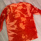 Red Bleached Yeezus Skeleton Rose Shirt