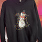 Tangled Snowman Crewneck Sweater