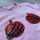 Skeleton Hand Pumpkin Boob Tee